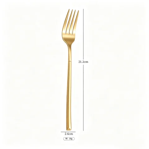 Knight -Gold dinner fork thickened (supplier label)