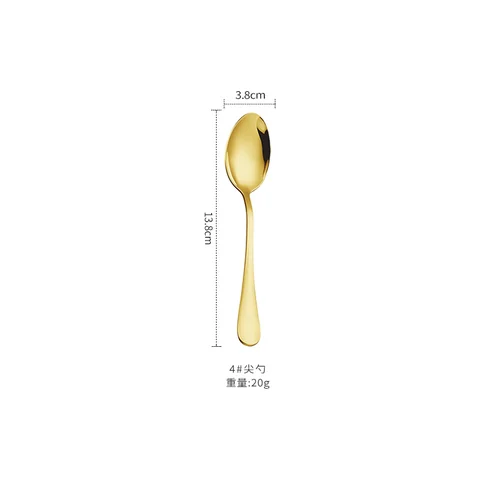 Gold pointed spoon +4