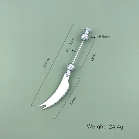 21serrated curved knife