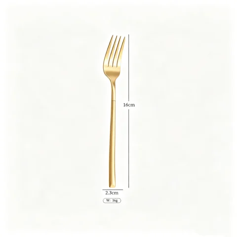 Knight -Gold small fork thickened (supplier label)