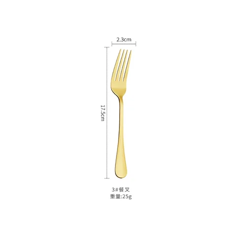 Gold dinner fork +3