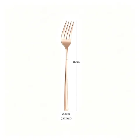 Knight -Rose gold small fork thickened (supplier label)