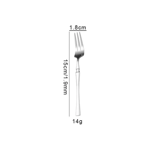 Silver Slim handle small fork
