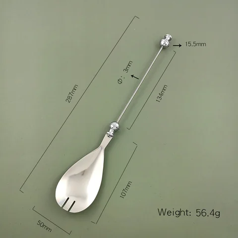 14serrated long spoon