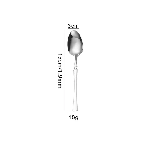 Silver Slim handle small spoon