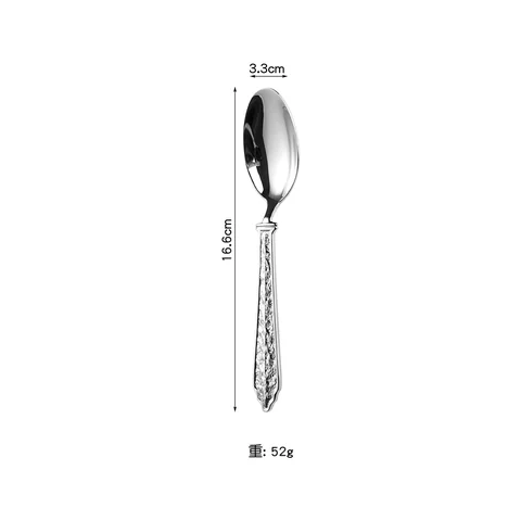 Silver 304 stainless steel American-style tea spoon