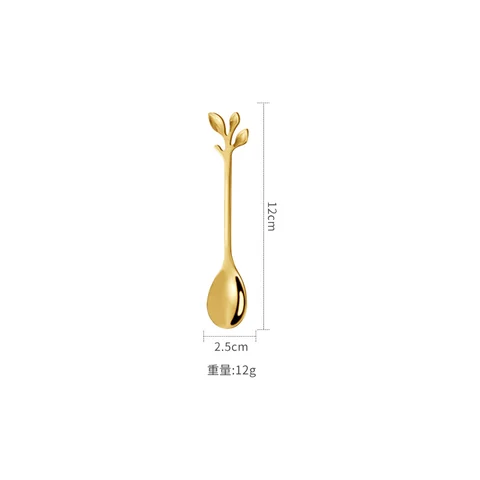 Gold leaf spoon