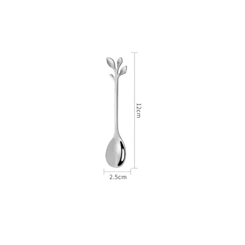 Silver leaf spoon