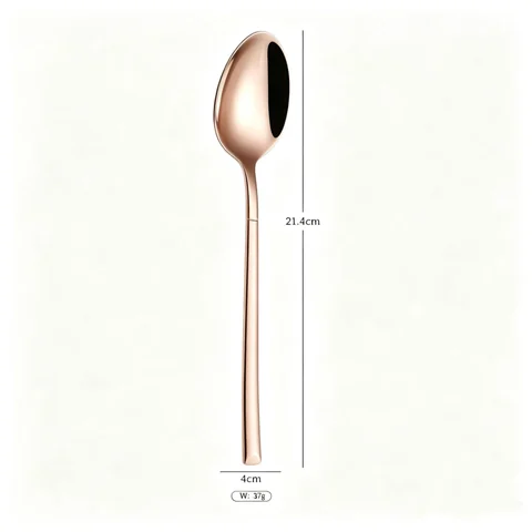 Knight -Rose gold large spoon thickened (supplier label)