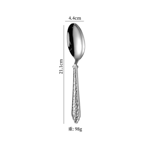 Silver 304 stainless steel dinner spoon
